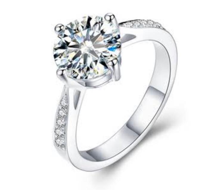 White Gold Classic Solitaire Diamond Ring
