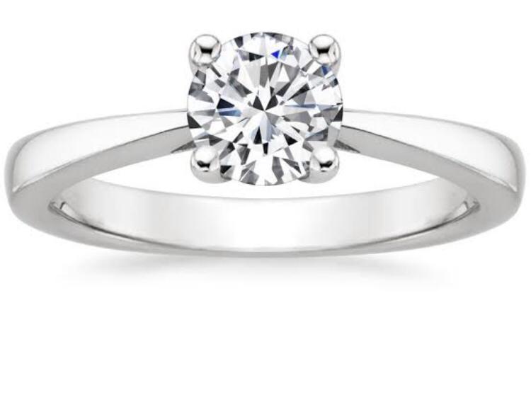 Classic White Gold Diamond Solitaire Ring for Women