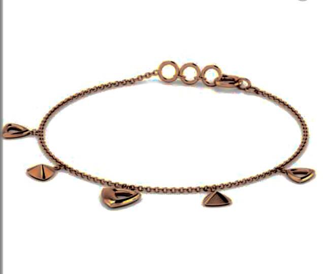 Rose Gold Charm Ankle Chain