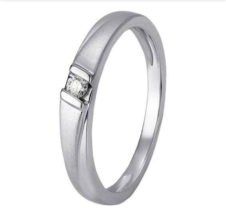 Contemporary Tension Set Diamond Ring