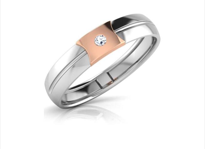 Women's Two-Tone Rose Gold Diamond Ring