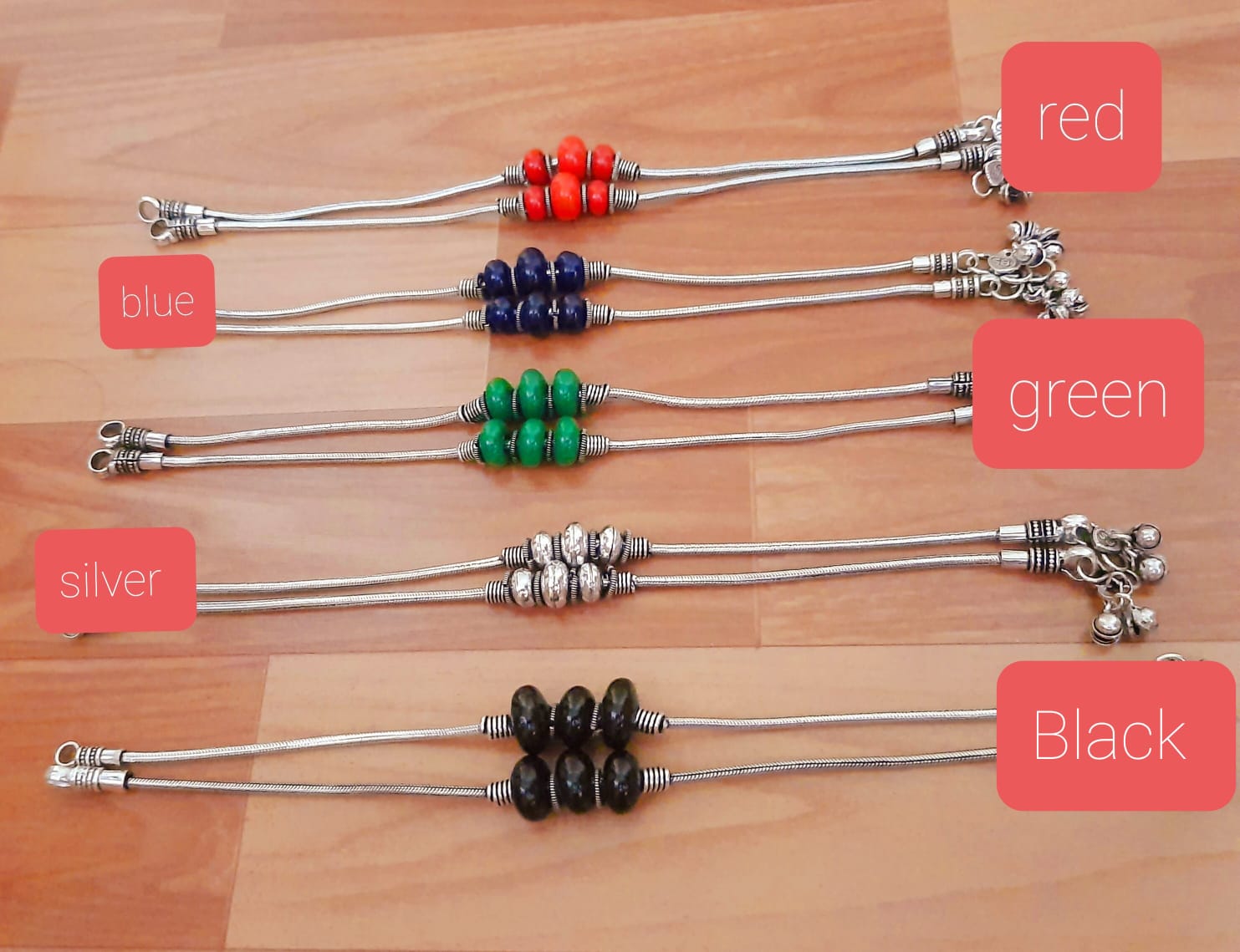 Elegant Beaded Silver Bracelet