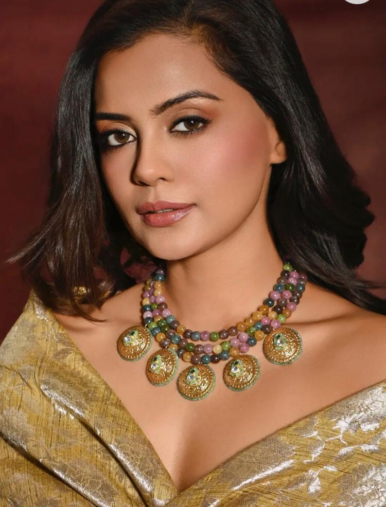 Royal Multi-Gemstone Medallion Necklace